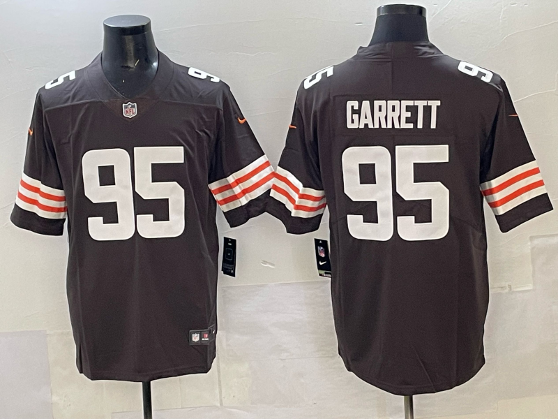 Men 2025 Cleveland Browns #95 Garrett brown Nike Limited NFL Jersey 003